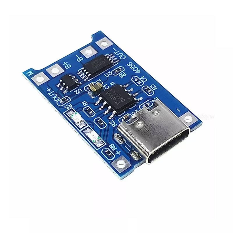 ماژول شارژ باتری لیتیومی TP4056 با محافظ Micro USB (پس کرایه)